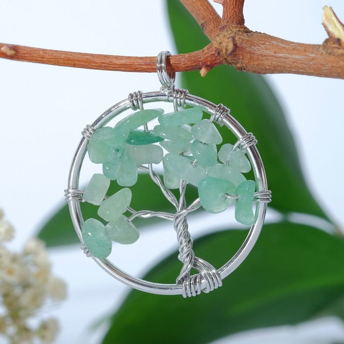 Подвеска древо жизни малое "Кварц зелёный"
Подвеска древо жизни малое "Кварц зелёный"