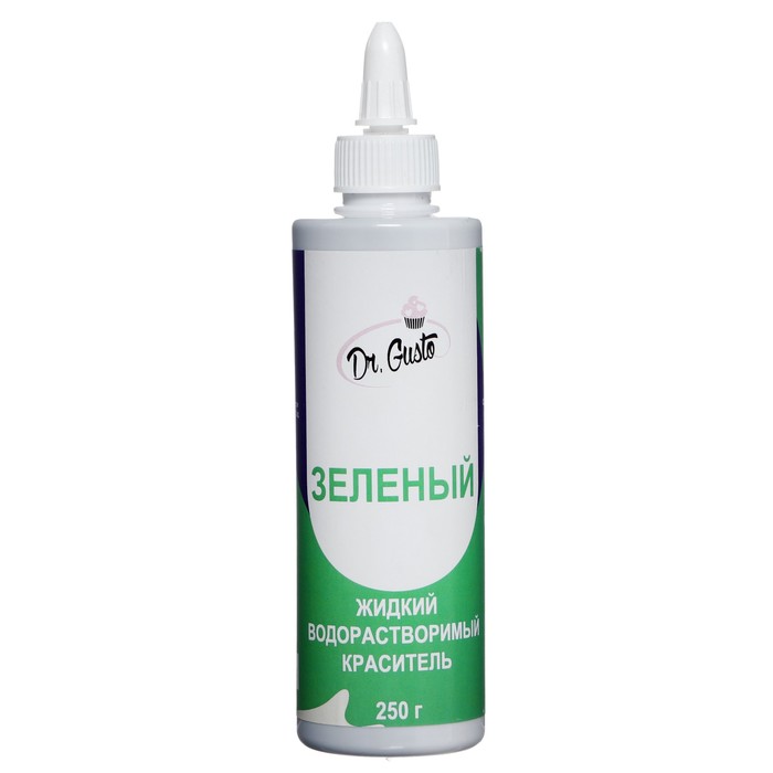 Жидкий водорастворимый краситель "Dr Gusto", цвет зеленый, 250 г 
Жидкий водорастворимый краситель "Dr Gusto", цвет зеленый, 250 г