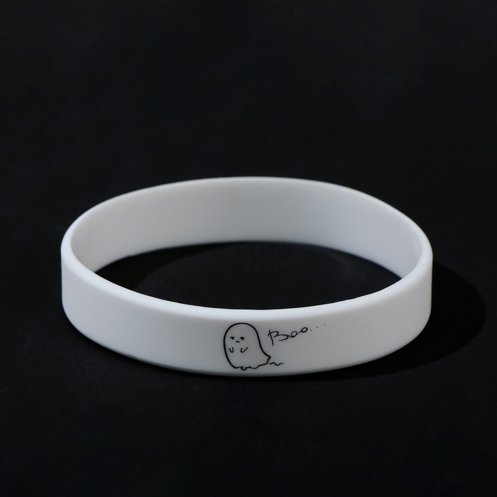 Силиконовый браслет BOO стандарт, цвет белый, 20см
Силиконовый браслет BOO стандарт, цвет белый, 20см