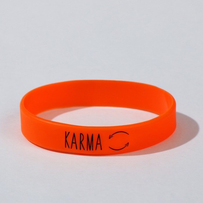 Силиконовый браслет "Карма" женский, цвет оранжевый, 18см
Силиконовый браслет "Карма" женский, цвет оранжевый, 18см