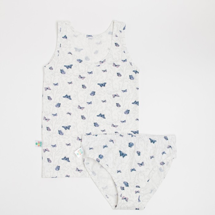 Комплект для девочки (майка, трусы) Бабочки, цвет белый/фиолетовый, рост 128-134 см (34)
Комплект для девочки (майка, трусы) Бабочки, цвет белый/фиолетовый, рост 128-134 см (34)