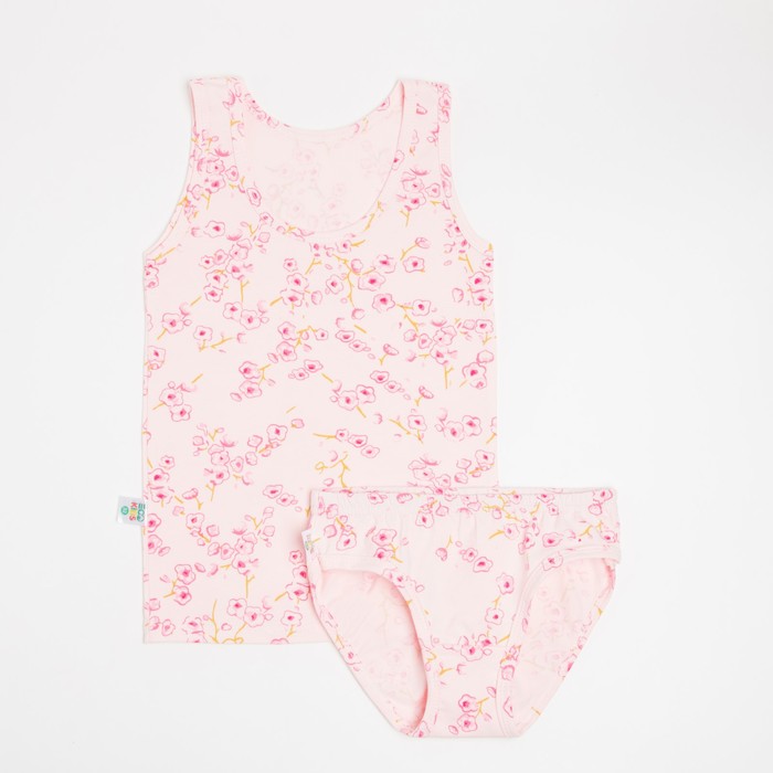 Комплект для девочки (майка, трусы) Цветы, цвет розовый, рост 122-128 см (32)
Комплект для девочки (майка, трусы) Цветы, цвет розовый, рост 122-128 см (32)