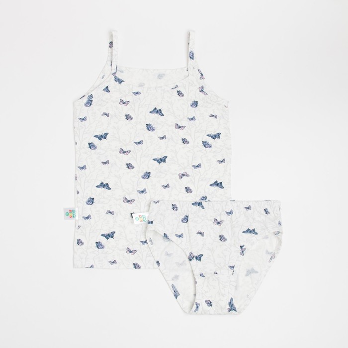 Комплект для девочки (майка узкая бретель, трусы) Бабочки, цвет белый, рост 140-146 см (36)
Комплект для девочки (майка узкая бретель, трусы) Бабочки, цвет белый, рост 140-146 см (36)