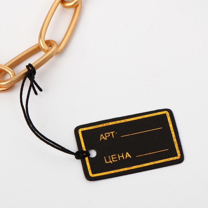 Ценник набор 100шт, прямоугольник, цвет чёрно-золотой
Ценник набор 100шт, прямоугольник, цвет чёрно-золотой