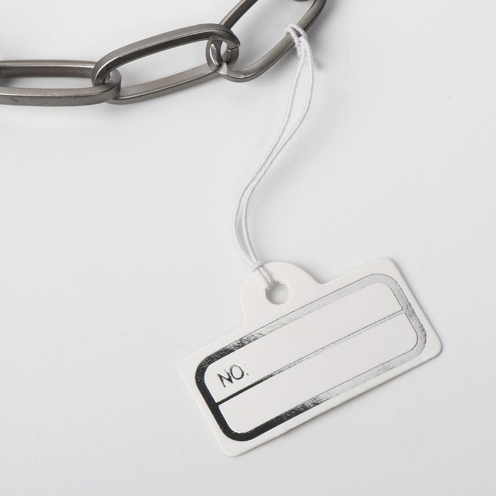 Ценник набор 100шт, с закрепом, цвет бело-серебряный
Ценник набор 100шт, с закрепом, цвет бело-серебряный