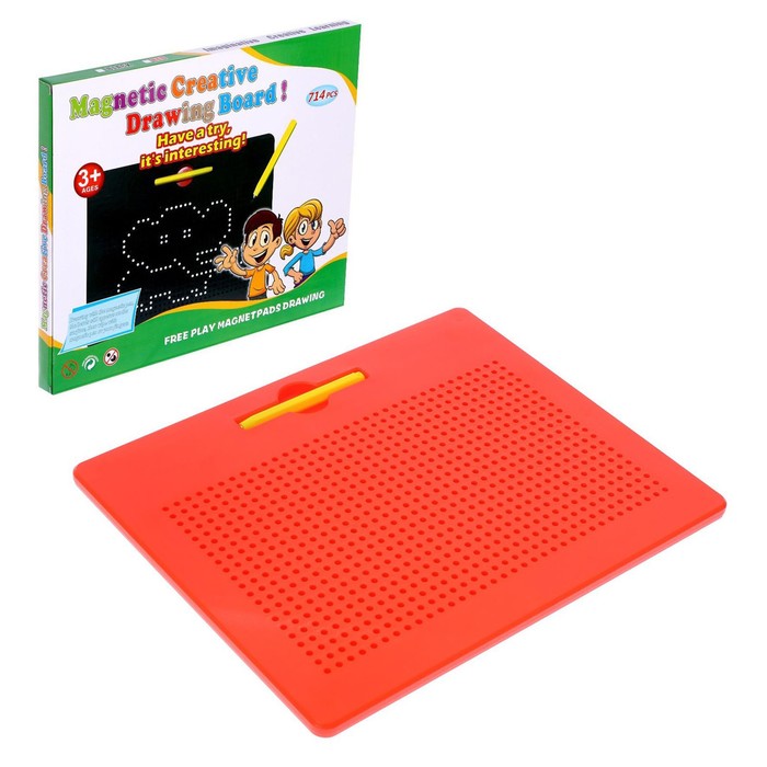 Планшет обучающий «Магнитное рисование», 714 отверстий, цвет красный
Планшет обучающий «Магнитное рисование», 714 отверстий, цвет красный