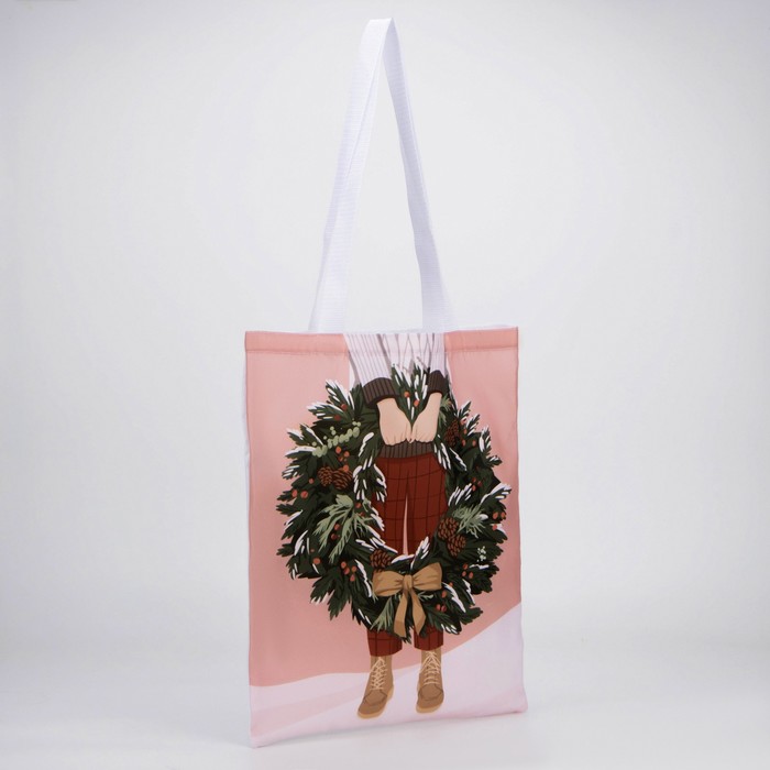 Сумка-шопер Еловый венок без молнии, без подкладки, цвет розовый
Сумка-шопер Еловый венок без молнии, без подкладки, цвет розовый