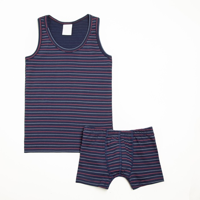 Комплект (майка, трусы) для мальчика, цвет тёмно-синий, рост 128 см (р.32)
Комплект (майка, трусы) для мальчика, цвет тёмно-синий, рост 128 см (р.32)