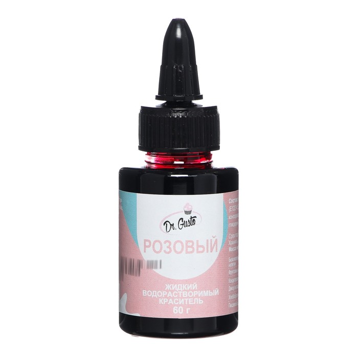 Жидкий водорастворимый краситель "Dr Gusto", цвет розовый, 60 г
Жидкий водорастворимый краситель "Dr Gusto", цвет розовый, 60 г