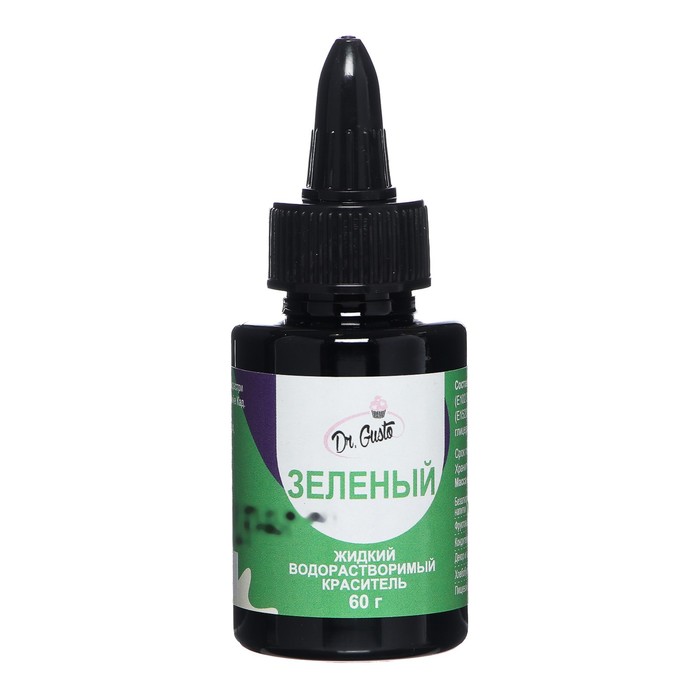 Жидкий водорастворимый краситель "Dr Gusto", цвет зеленый, 60 г 
Жидкий водорастворимый краситель "Dr Gusto", цвет зеленый, 60 г