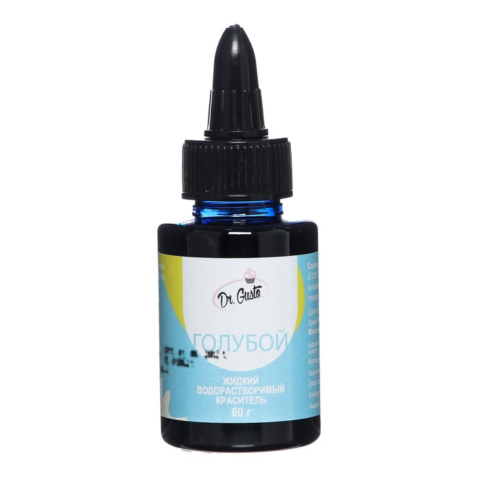 Жидкий водорастворимый краситель "Dr Gusto", цвет голубой, 60 г
Жидкий водорастворимый краситель "Dr Gusto", цвет голубой, 60 г