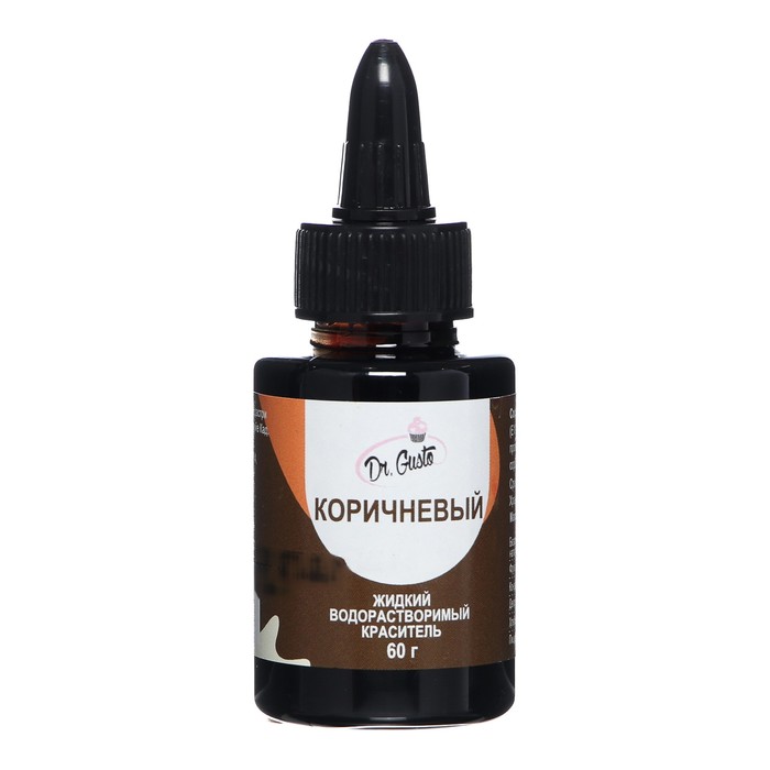 Жидкий водорастворимый краситель "Dr Gusto", цвет коричневый, 60 г
Жидкий водорастворимый краситель "Dr Gusto", цвет коричневый, 60 г