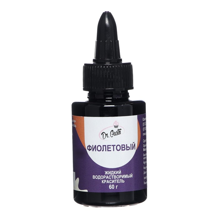Жидкий водорастворимый краситель "Dr Gusto", цвет фиолетовый, 60 г
Жидкий водорастворимый краситель "Dr Gusto", цвет фиолетовый, 60 г