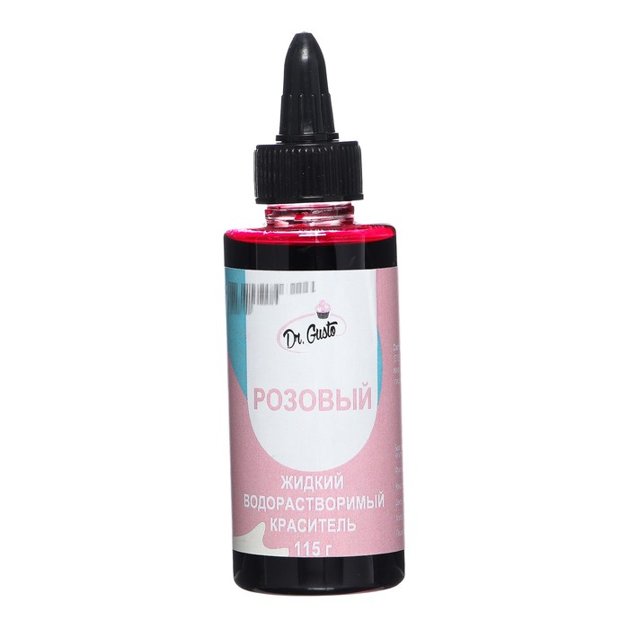 Жидкий водорастворимый краситель "Dr Gusto", цвет розовый, 115 г
Жидкий водорастворимый краситель "Dr Gusto", цвет розовый, 115 г