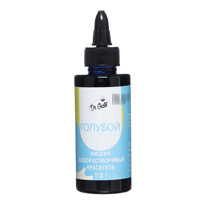 Жидкий водорастворимый краситель "Dr Gusto", цвет голубой, 115 г
Жидкий водорастворимый краситель "Dr Gusto", цвет голубой, 115 г