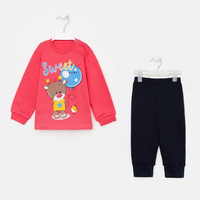 Комплект (лонгслив / брюки) для девочки, цвет розовый / синий, рост 92
Комплект (лонгслив / брюки) для девочки, цвет розовый / синий, рост 92