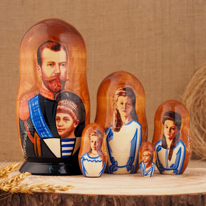 Матрешка "Николай", 5 кукольная, 19 см
Матрешка "Николай", 5 кукольная, 19 см