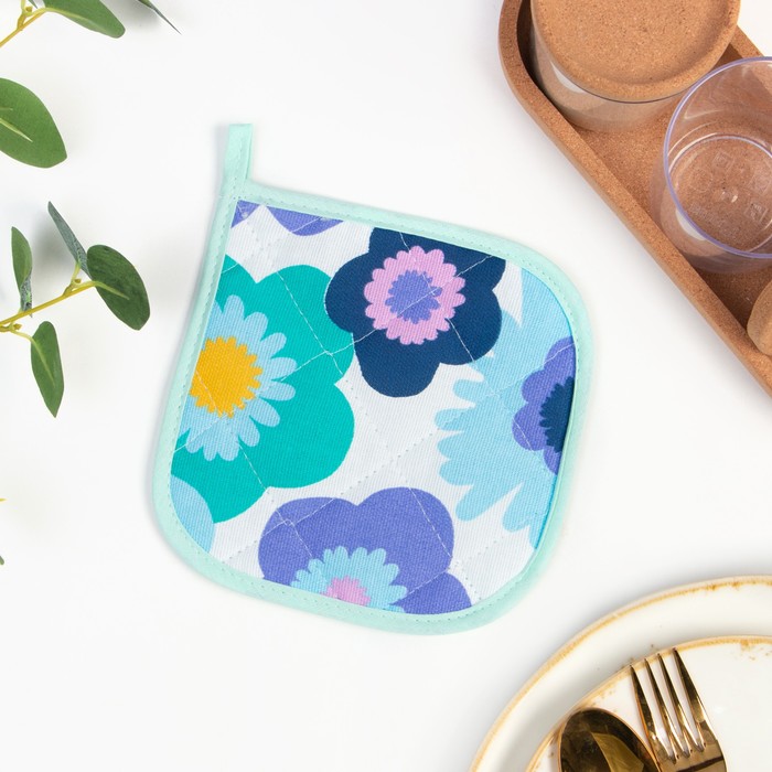 Набор прихваток Мари Санна Цветы, цвет бирюза, рогожка, 2 шт
Набор прихваток Мари Санна Цветы, цвет бирюза, рогожка, 2 шт