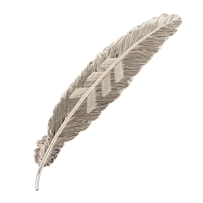 Книжная закладка "Перо" серебристая
Книжная закладка "Перо" серебристая