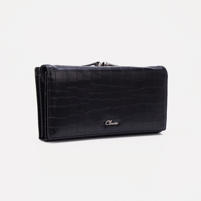 Кошелек на кнопке, цвет черный
Кошелек на кнопке, цвет черный