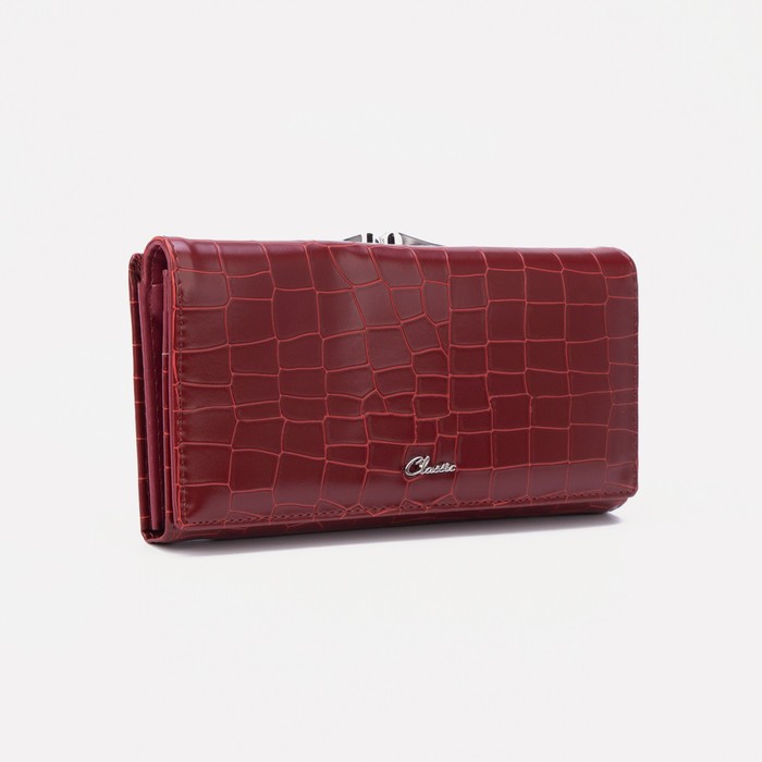 Кошелек на кнопке, цвет бордовый
Кошелек на кнопке, цвет бордовый