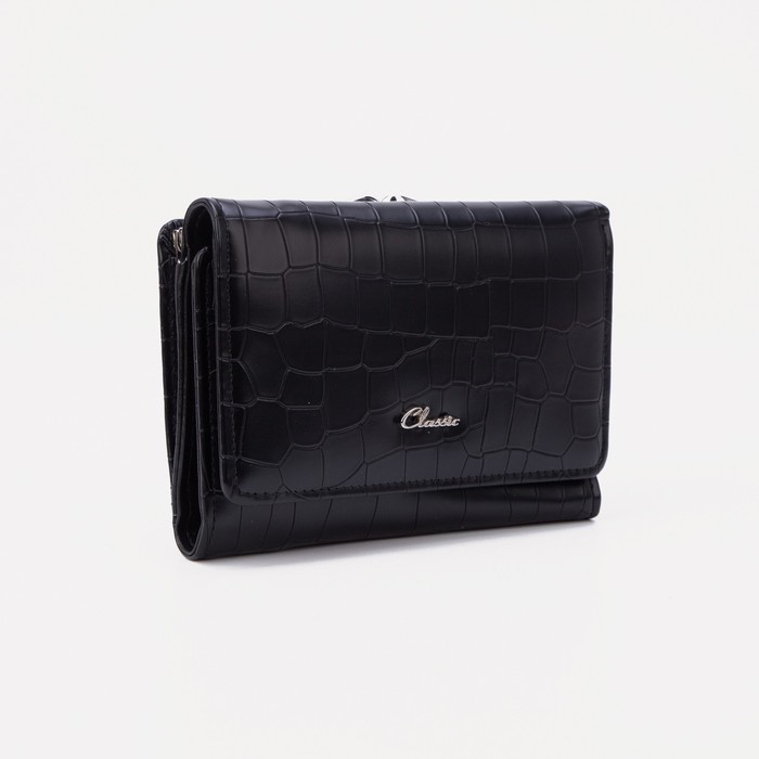 Кошелёк на кнопке, цвет черный
Кошелёк на кнопке, цвет черный