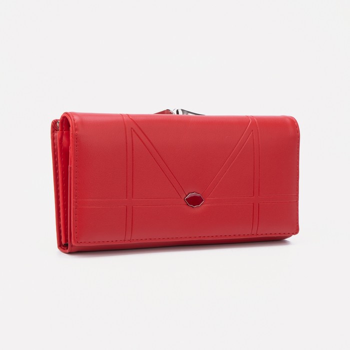 Кошелек на кнопке, цвет красный
Кошелек на кнопке, цвет красный