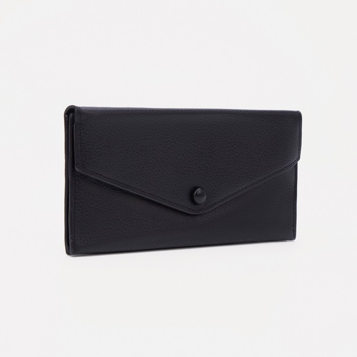 Кошелёк на кнопке, цвет черный
Кошелёк на кнопке, цвет черный