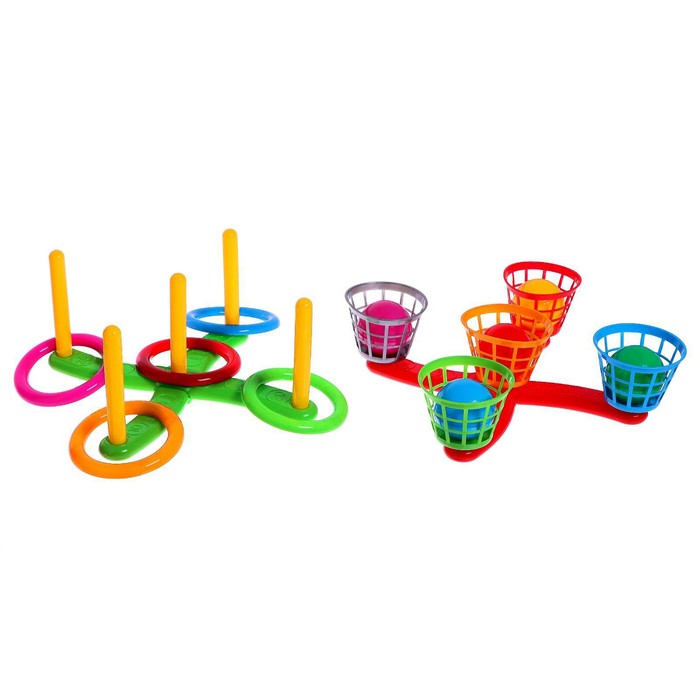 Кольцеброс с корзинами и мячами
Кольцеброс с корзинами и мячами