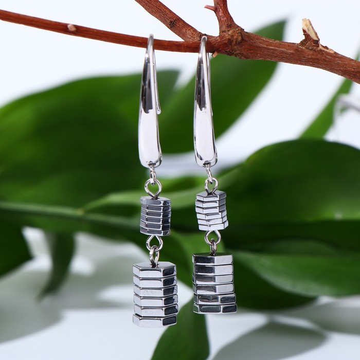 Серьги "Гематит" шайбы, цвет серебристый
Серьги "Гематит" шайбы, цвет серебристый