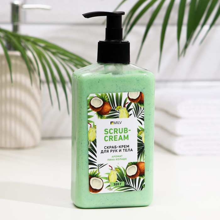 Скраб-крем для тела Milv, пина колада, 320 г 
Скраб-крем для тела Milv, пина колада, 320 г