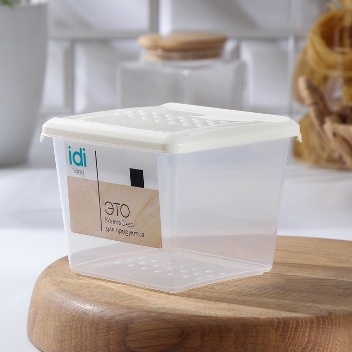 Контейнер пищевой 1л квадрат "Asti", цвет светло-бежевый
Контейнер пищевой 1л квадрат "Asti", цвет светло-бежевый