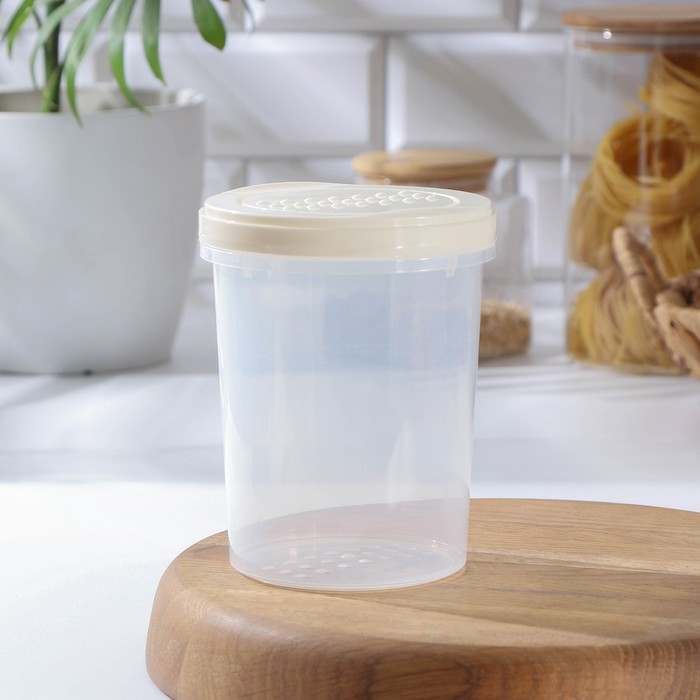 Банка с завинчивающейся крышкой Asti, 1000 мл, цвет светло-бежевый
Банка с завинчивающейся крышкой Asti, 1000 мл, цвет светло-бежевый