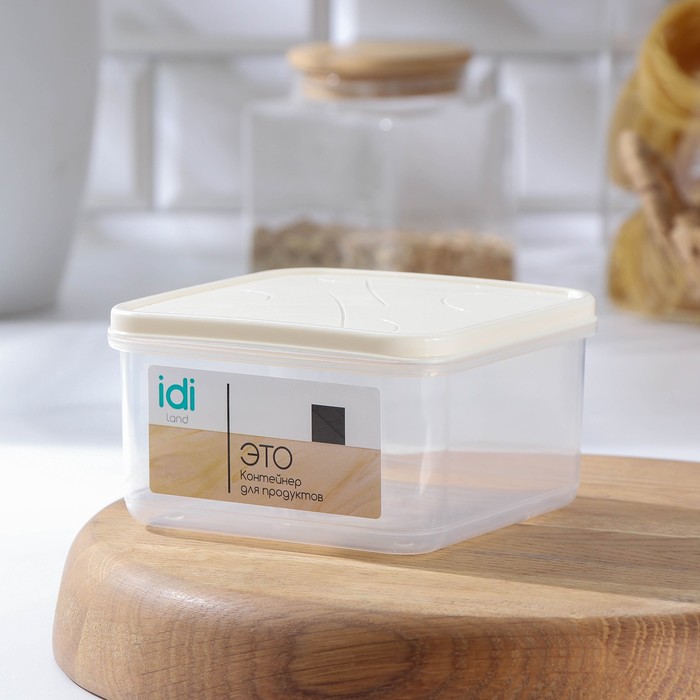 Контейнер пищевой Modena, 700 мл, квадратный, с гибкой крышкой, светло-бежевый
Контейнер пищевой Modena, 700 мл, квадратный, с гибкой крышкой, светло-бежевый