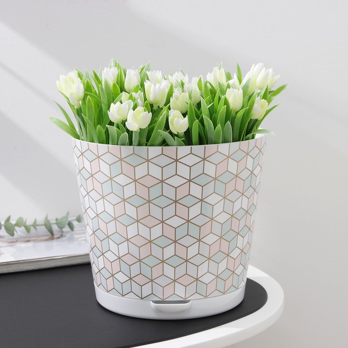 Кашпо для цветов с прикорневым поливом Oregano, 4 л, d=20 cм, цвет белый
Кашпо для цветов с прикорневым поливом Oregano, 4 л, d=20 cм, цвет белый