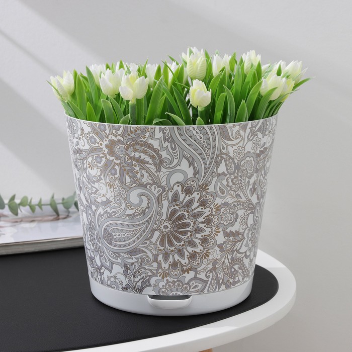 Кашпо для цветов с прикорневым поливом Oregano, 4 л, d=20 cм, цвет белый
Кашпо для цветов с прикорневым поливом Oregano, 4 л, d=20 cм, цвет белый