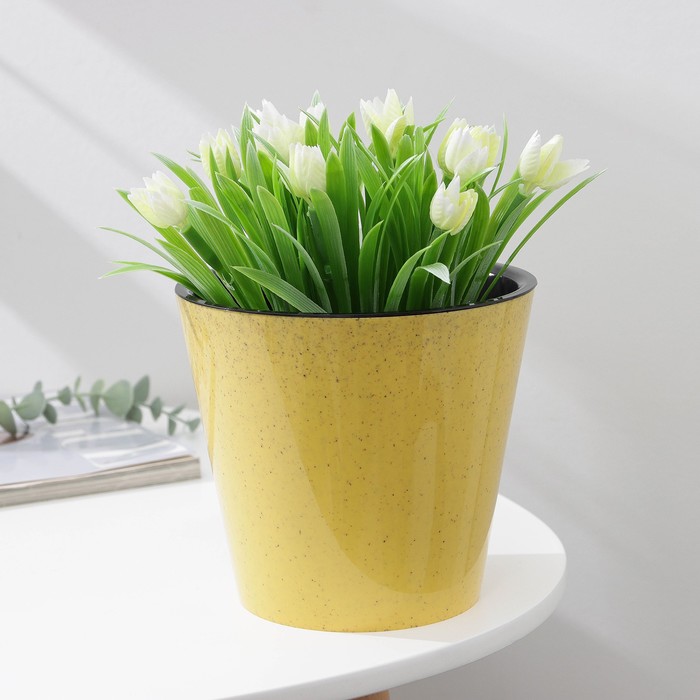 Кашпо для цветов со вставкой Pepper, 1,6 л, d=16 см, цвет жёлтый
Кашпо для цветов со вставкой Pepper, 1,6 л, d=16 см, цвет жёлтый