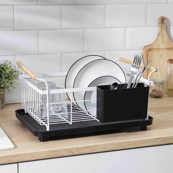 Сушилка для посуды с поддоном «Эстетика», цвет белый
Сушилка для посуды с поддоном «Эстетика», цвет белый