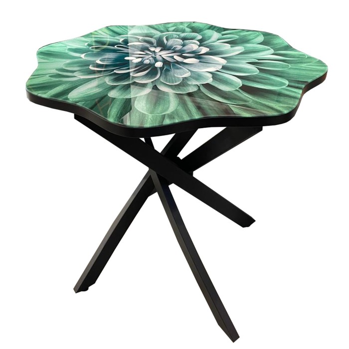 Обеденный стол «Гербера», 800 × 800 × 750 мм, опора «ёж», цвет чёрный / цветок
Обеденный стол «Гербера», 800 × 800 × 750 мм, опора «ёж», цвет чёрный / цветок