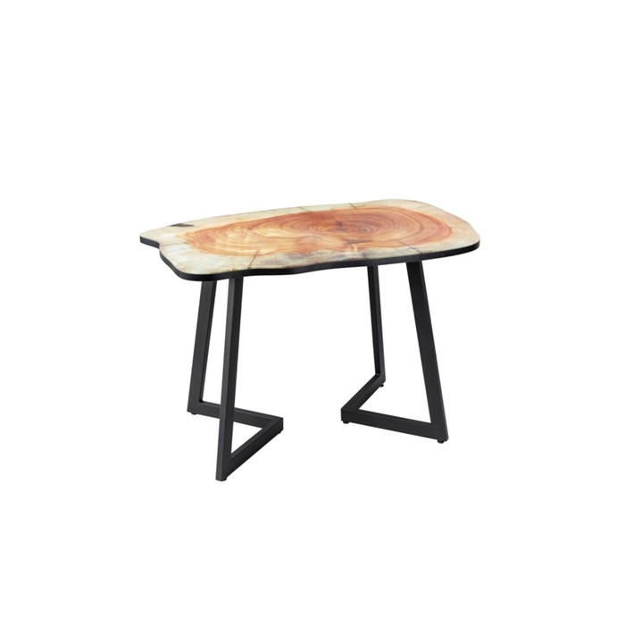 Обеденный стол, 1100 × 700 × 750 мм, опора «галочки», цвет чёрный / спил
Обеденный стол, 1100 × 700 × 750 мм, опора «галочки», цвет чёрный / спил