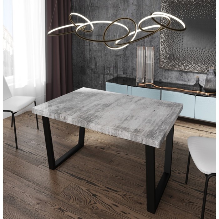 Обеденный стол 3D, 1200 × 800 × 750 мм, опора «П» чёрная, цвет бетон
Обеденный стол 3D, 1200 × 800 × 750 мм, опора «П» чёрная, цвет бетон