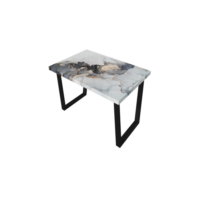 Обеденный стол 3D, 1200 × 800 × 750 мм, опора «П» чёрная, цвет серый кварц 
Обеденный стол 3D, 1200 × 800 × 750 мм, опора «П» чёрная, цвет серый кварц