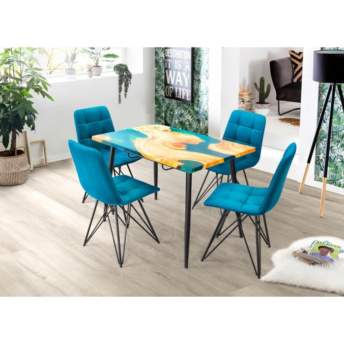 Обеденный стол «Конус 2», 1100(1500) × 700 × 750 мм, опора чёрная, цвет река
Обеденный стол «Конус 2», 1100(1500) × 700 × 750 мм, опора чёрная, цвет река