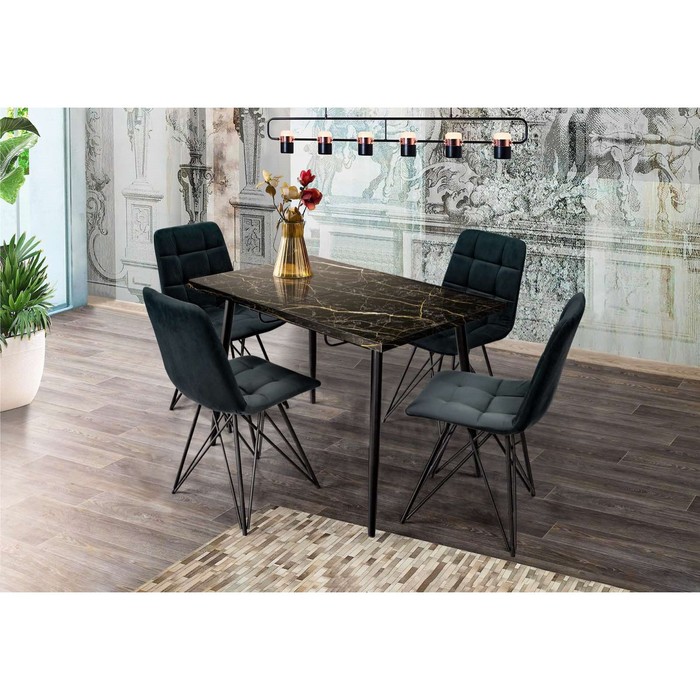 Обеденный стол «Конус 2», 1100(1500) × 700 × 750 мм, оптивайт, цвет чёрно-золотой мрамор
Обеденный стол «Конус 2», 1100(1500) × 700 × 750 мм, оптивайт, цвет чёрно-золотой мрамор