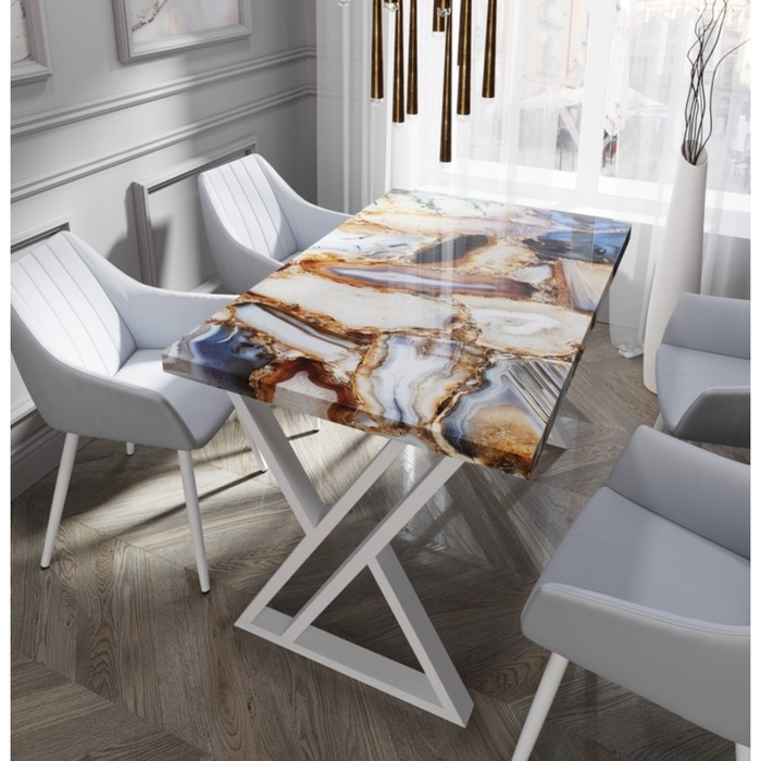 Обеденный стол 3D, 1200 × 800 × 750 мм, опоры «Х» белые, цвет кварц
Обеденный стол 3D, 1200 × 800 × 750 мм, опоры «Х» белые, цвет кварц