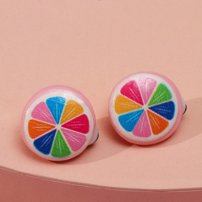 Клипсы детские "Выбражулька" апельсин, цвет МИКС 
Клипсы детские "Выбражулька" апельсин, цвет МИКС