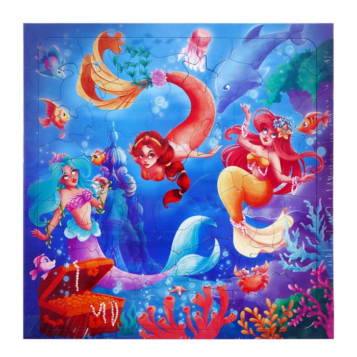 Пазл фигурный на подложке «Русалочки» 80 элементов
Пазл фигурный на подложке «Русалочки» 80 элементов