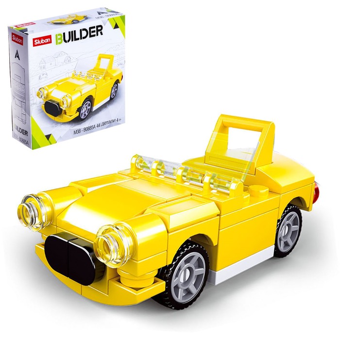 Конструктор Тачки «Кабриолет», 44 детали
Конструктор Тачки «Кабриолет», 44 детали