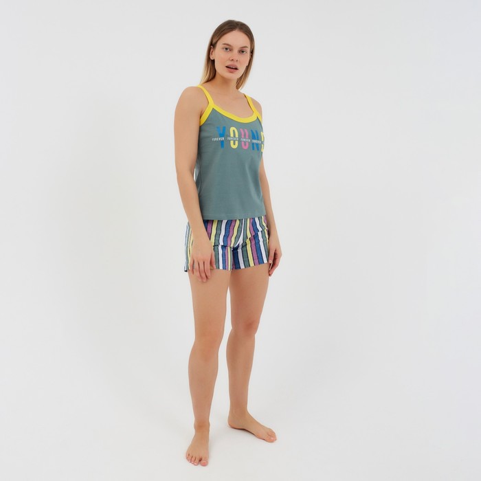 Комплект домашний (майка,шорты) женский, цвет оливковый, размер 50
Комплект домашний (майка,шорты) женский, цвет оливковый, размер 50