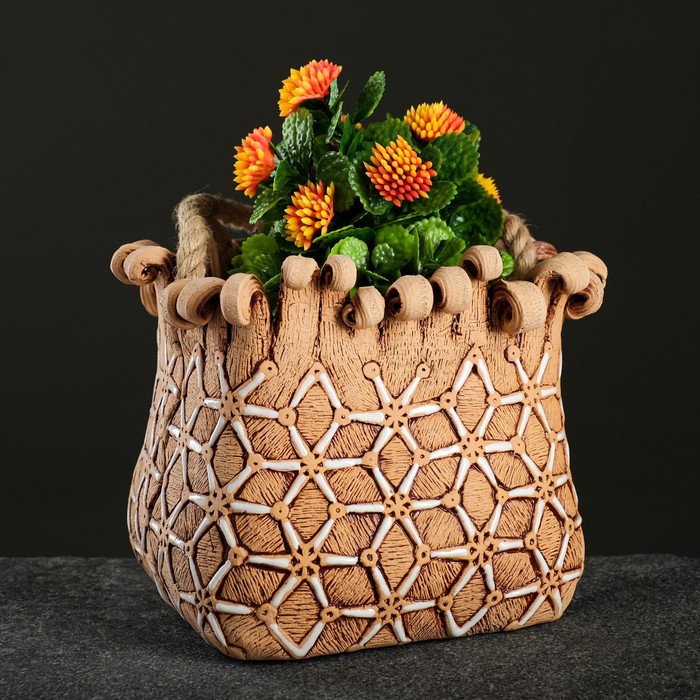 Кашпо "Сумка с узором" 1 л
Кашпо "Сумка с узором" 1 л